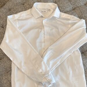 Calvin Klein Men's Crisp White Dress Shirt